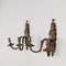 20th Century Eclectic Style Bronze Wall Lights, Italy, Set of 2 8