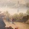 Paesaggio con figure, XIX secolo, olio su tavola, Incorniciato, Immagine 5