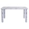 Medium White Marble Sunday Dining Table by Jean-Baptiste Souletie 1