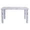Medium White Marble Sunday Dining Table by Jean-Baptiste Souletie, Image 1