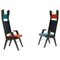 Mixed R-B-T / T-R-B Colette Armchairs by Colé Italia, Set of 2 1