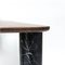 X Large Walnut and Black Marble Sunday Dining Table by Jean-Baptiste Souletie 4