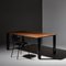 X Large Walnut and Black Marble Sunday Dining Table by Jean-Baptiste Souletie 8
