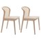Beech Wood Beige Contour Vienna Chairs by Colé Italia, Set of 2 1
