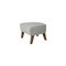 Light Grey and Smoked Oak Raf Simons Vidar 3 My Own Chair Footstool from By Lassen 2