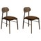 Upholstered Walnut Bokken Chairs from Colé Italia, Set of 2 1