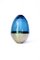 Blue Green and Brass Patina Homage to Faberge Jewellery Egg by Pia Wüstenberg 3