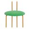 Gold with High Back & Menta Velvetforthy Joly Chairdrobe by Colé Italia 6