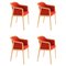 Little Chili Vienna Soft Armchairs by Colé Italia, Set of 4 1