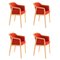 Little Chili Vienna Soft Armchairs by Colé Italia, Set of 4 2