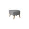 Grey and Natural Oak Raf Simons Vidar 3 My Own Chair Footstool from By Lassen 2