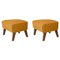 Orange Smoked Oak Raf Simons Vidar 3 My Own Chair Footstool from By Lassen, Set of 2, Image 1