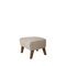 Beige and Smoked Oak Sahco Zero Footstool from By Lassen 2