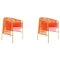 Orange Rose Caribe Lounge Chair by Sebastian Herkner, Set of 2 1