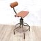 Industrial Rotatable Steel and Leather Office Chair 1