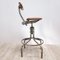 Industrial Rotatable Steel and Leather Office Chair, Image 2