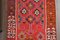 Tapis Kilim Vintage Rouge, Turquie 9