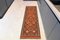 Vintage Turkish Orange Kilim Runner Rug 1