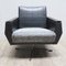 Vintage Leather Swivel Armchair, Image 1