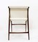 Mid-Century Italian Modern Dining Chairs in Wood & White Fabric, 1960s, Set of 4 12