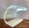 Mid-Century White Acrylic Glass Acrilica Table Lamp by Joe Colombo, Italy 3