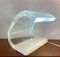 Mid-Century White Acrylic Glass Acrilica Table Lamp by Joe Colombo, Italy, Image 3