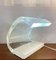 Mid-Century White Acrylic Glass Acrilica Table Lamp by Joe Colombo, Italy 4