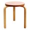 Tabouret Alvar Aalto en Cuir pour Artek, 1960s 1