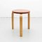 Alvar Aalto Stool in Leather for Artek, 1960s, Image 2