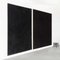 Enrico Dellatorre, cuadros abstractos grandes, carbón sobre lino. Juego de 2, Imagen 11