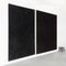 Enrico Dellatorre, Grandes Peintures Abstraites, Fusain sur Lin, Set de 2 11