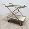 Vintage Serving Cart with Glass Tops 1