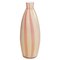 Murano Kunstglas Vase mit rosa Streifen von Archimede Seguso, 1950er 1