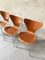 Teak Dining Chairs 3107 by Arne Jacobsen for Fritz Hansen, 1960s, Set of 4, Image 14