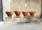Teak Dining Chairs 3107 by Arne Jacobsen for Fritz Hansen, 1960s, Set of 4 18