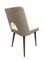 Beige Wool Shell Dining Chair by Lesniewski for Słupsk Furniture Fabryki, 1962 2