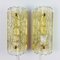 Scandinavian Glass & Brass Wall Lights or Sconces by Carl Fagerlund for Orrefors & Lyfa, 1960s, Set of 2, Image 1
