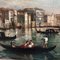 Giancarlo Gorini, Venise, Ecole Italienne, Huile sur Toile, Encadrée 10