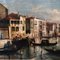 Giancarlo Gorini, Venecia, Escuela de italiano, óleo sobre lienzo, enmarcado, Imagen 6