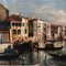 Giancarlo Gorini, Venise, Ecole Italienne, Huile sur Toile, Encadrée 6