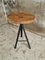 Industrial Oak Side Table with Iron Legs, Image 2