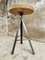 Industrial Oak Side Table with Iron Legs, Image 12