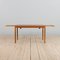 Rectangular Teak Table with 2 Hidden Extension Leaves by Henning Kjaernulf, Denmark, 1960s, Image 5