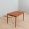 Rectangular Teak Table with 2 Hidden Extension Leaves by Henning Kjaernulf, Denmark, 1960s 7