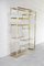 Vintage Geometric Gold-Plated Shelving Unit from Belgo Chrom, 1970s, Image 4