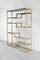 Vintage Geometric Gold-Plated Shelving Unit from Belgo Chrom, 1970s, Image 1