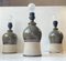 Vintage Scandinavian Glazed Table Lamps with Stripes, Set of 3 7