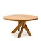 5-Legged Round Dining Table T21d by Pierre Chapo, 1980s, Image 1
