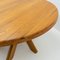 5-Legged Round Dining Table T21d by Pierre Chapo, 1980s, Image 5