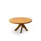 5-Legged Round Dining Table T21d by Pierre Chapo, 1980s 2